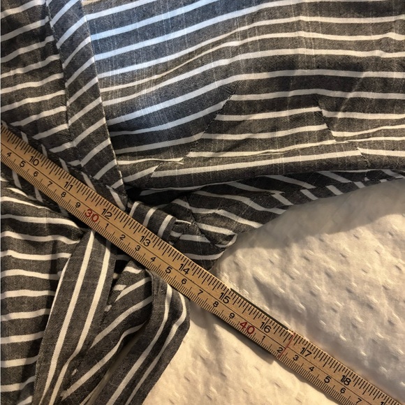 Suboo Striped Asymmetrical Dress in Gray and White Medium - Picture 6 of 7